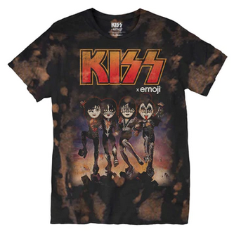 Men's Tie-Dye KISS Emoji Band T-Shirt - HalfMoonMusic