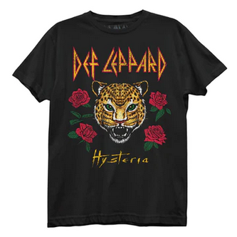 Women's Def Leppard Hysteria Roses T-Shirt - HalfMoonMusic