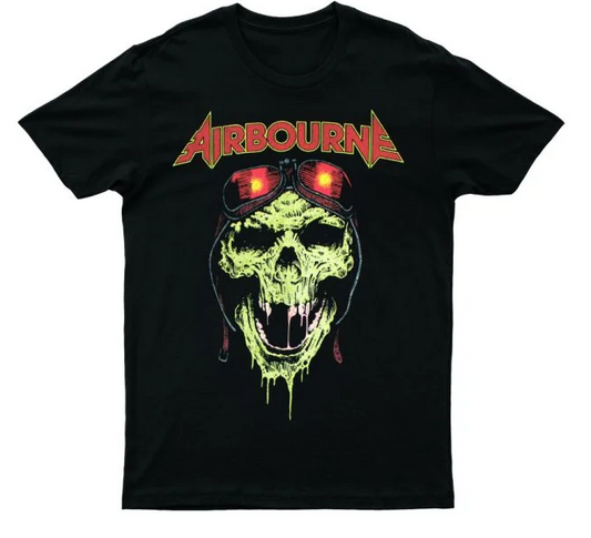 Men's Airborn Hell Pilot T-Shirt - HalfMoonMusic