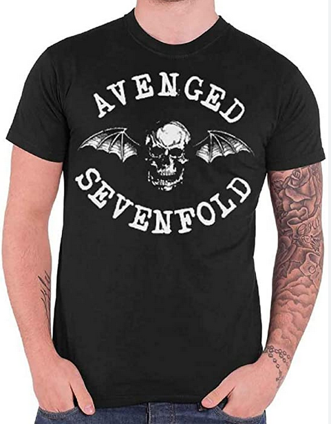 Men's Avenged Sevenfold Deathbat T-Shirt - HalfMoonMusic