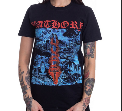 Men's Bathory Blood On Ice T-Shirt - HalfMoonMusic