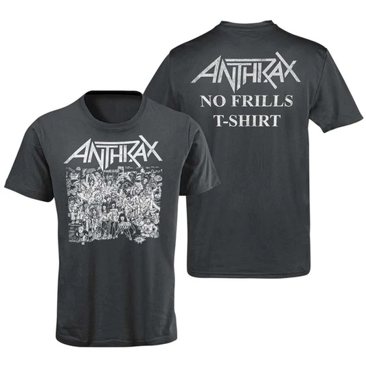 Men's Anthrax No Frills T-Shirt - HalfMoonMusic