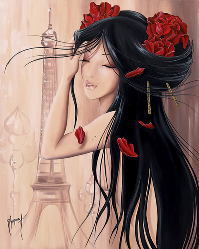 Lilou Paris et Romance II Art Print - HalfMoonMusic
