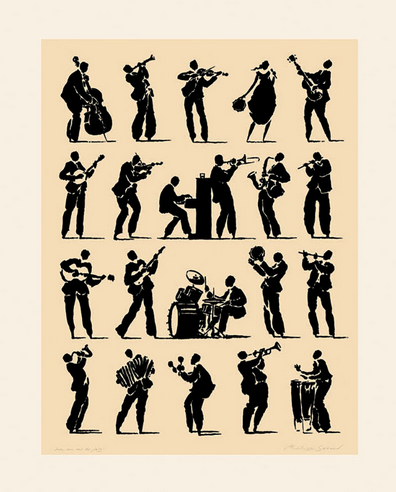 Jazz Art Print - HalfMoonMusic