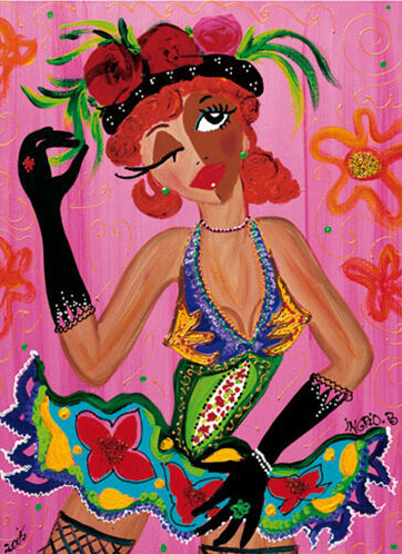 Pink Rosita Art Print - HalfMoonMusic