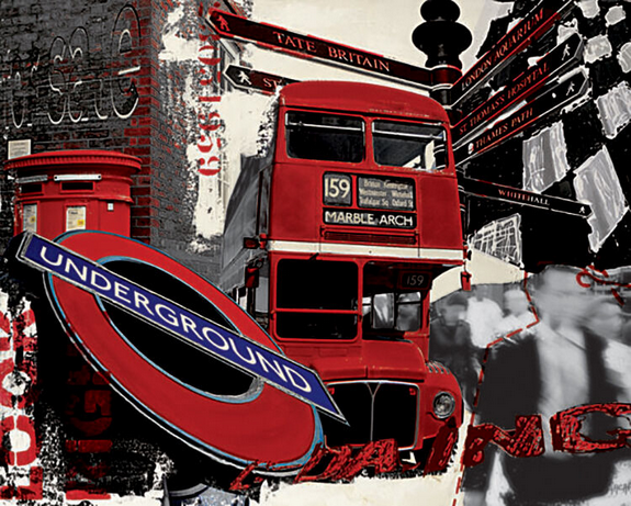 Marble Arch Bus Art Print - HalfMoonMusic