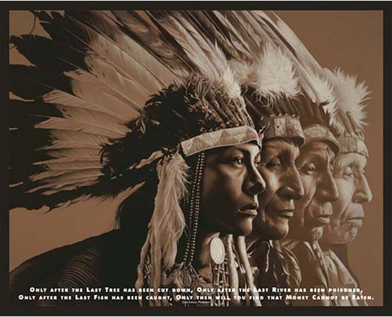 Indigenous Wisdom Art Print - HalfMoonMusic