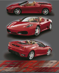 Ferrari F-430 Spider Art Print - HalfMoonMusic