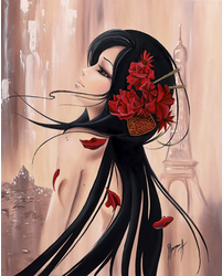 Lilou Paris et Romance I Art Print - HalfMoonMusic