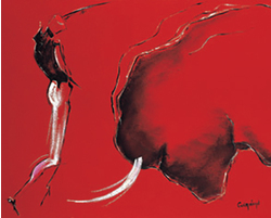 Corrida II Art Print - HalfMoonMusic