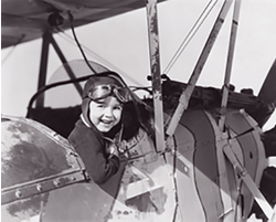 Little Boy in Cockpit Art Print - HalfMoonMusic