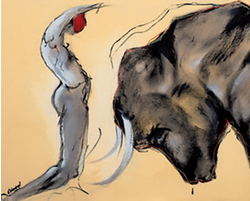 Corrida I Art Print - HalfMoonMusic