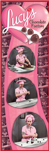 I Love Lucy Chocolate Art Print - HalfMoonMusic