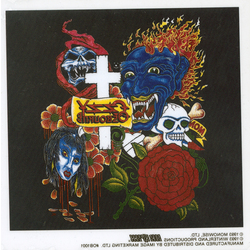 Ozzy Ozbourne Rose Static Sticker - HalfMoonMusic