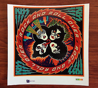 KISS Rock & Roll Over Sticker - HalfMoonMusic