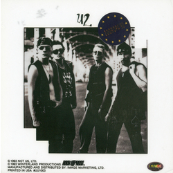 U2 Group Static Sticker - HalfMoonMusic