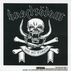 Motorhead Static Sticker - HalfMoonMusic