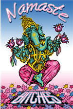 Namaste Bitches Poster - HalfMoonMusic