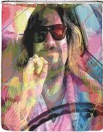 The Dude Shower Curtain - HalfMoonMusic