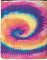 Tie Dye Shower Curtain - HalfMoonMusic