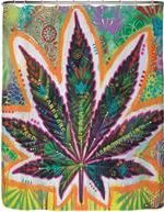 Pot Leaf Shower Curtain - HalfMoonMusic