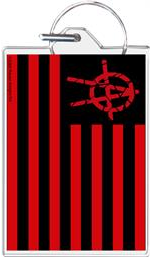 Anarchy Flag Keychain - HalfMoonMusic