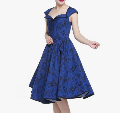 Women's Cotton Sleeveless Flared Dance Dress - HalfMoonMusic
