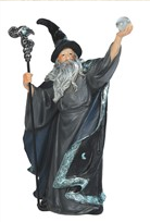 Grey Wizard Statue - HalfMoonMusic