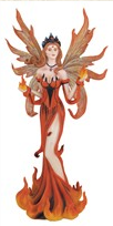 Fire Fairy Statue - HalfMoonMusic
