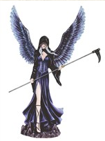 Dark Fairy Statue - HalfMoonMusic