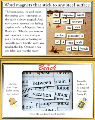 Magnetic Poetry Kit: Beach Edition - HalfMoonMusic