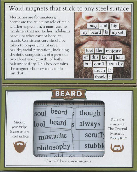 Magnetic Poetry Kit: Beard Edition - HalfMoonMusic