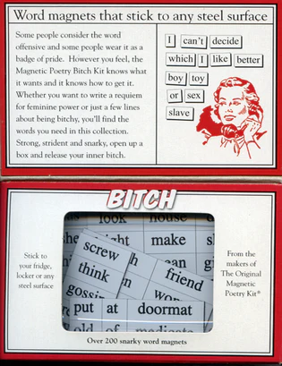 Magnetic Poetry Kit: Bitch Edition - HalfMoonMusic