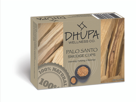 Palo Santo Dhupa Incense Smudge Cups - HalfMoonMusic