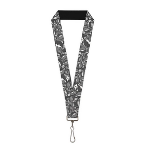 Buckle Down Assorted Design Lanyards - HalfMoonMusic