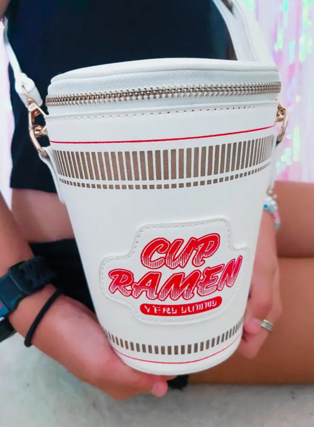 Cup Ramen Crossbody Purse - HalfMoonMusic