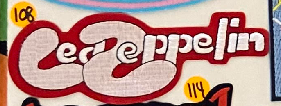 Led Zeppelin Red Bubble Letters Patch - HalfMoonMusic