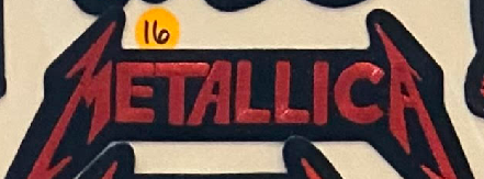 Red Metallica Patch - HalfMoonMusic