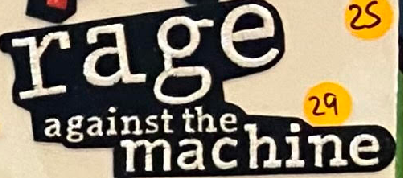 Rage Against The Machine Letter Patch - HalfMoonMusic