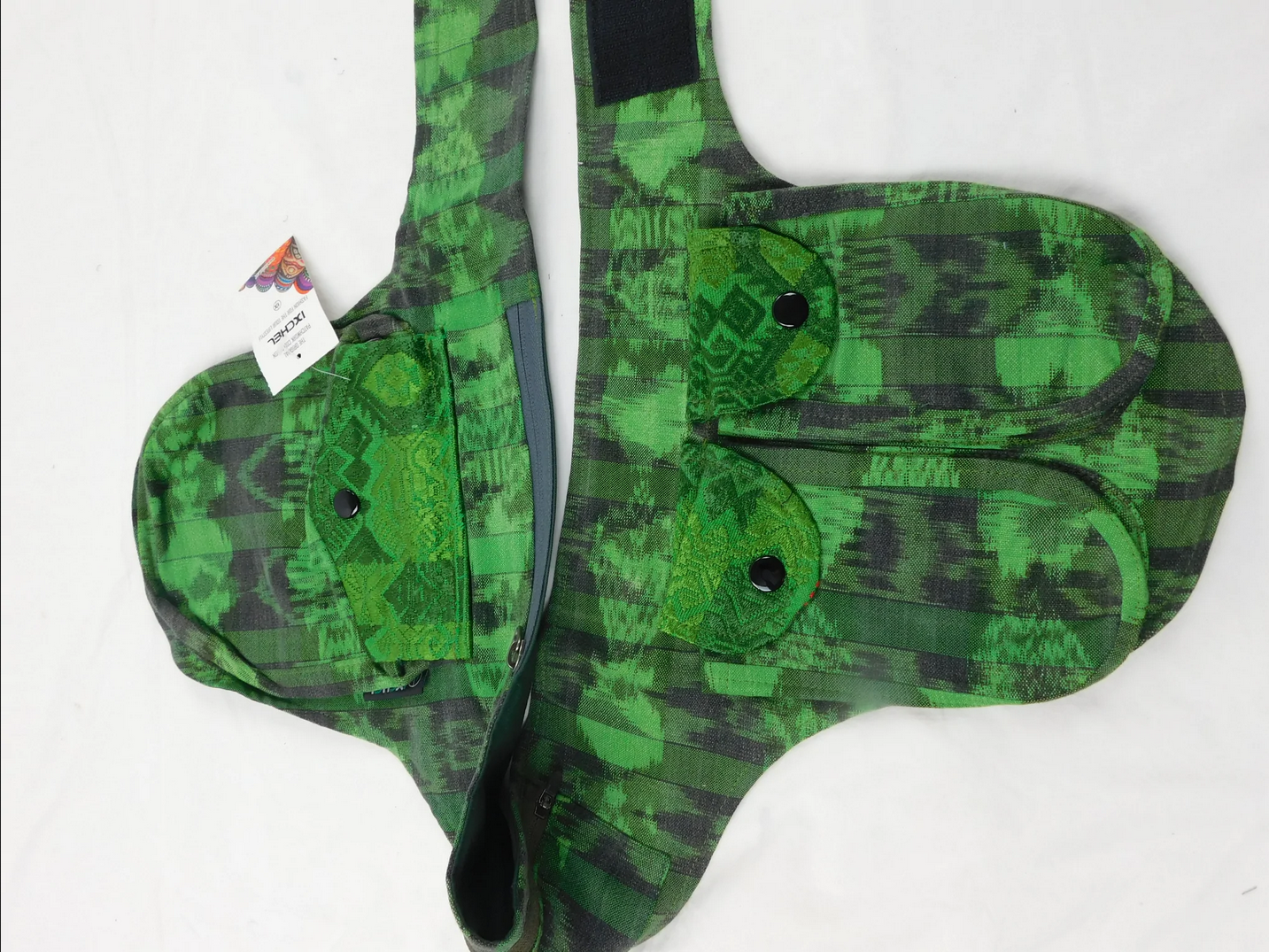 Cotton Brocade Tribal Print Double-Sided Fanny Pack - HalfMoonMusic