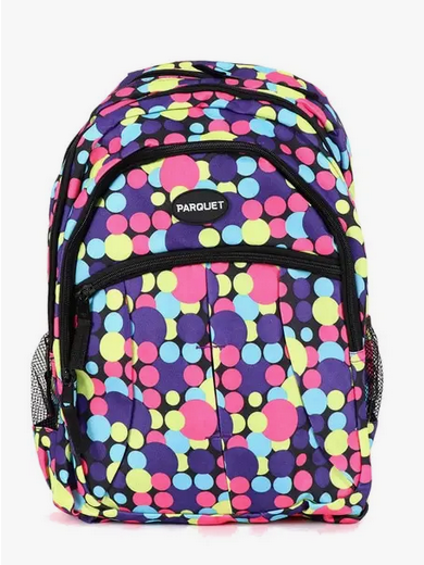 Parquet Circular Pattern Backpack - HalfMoonMusic