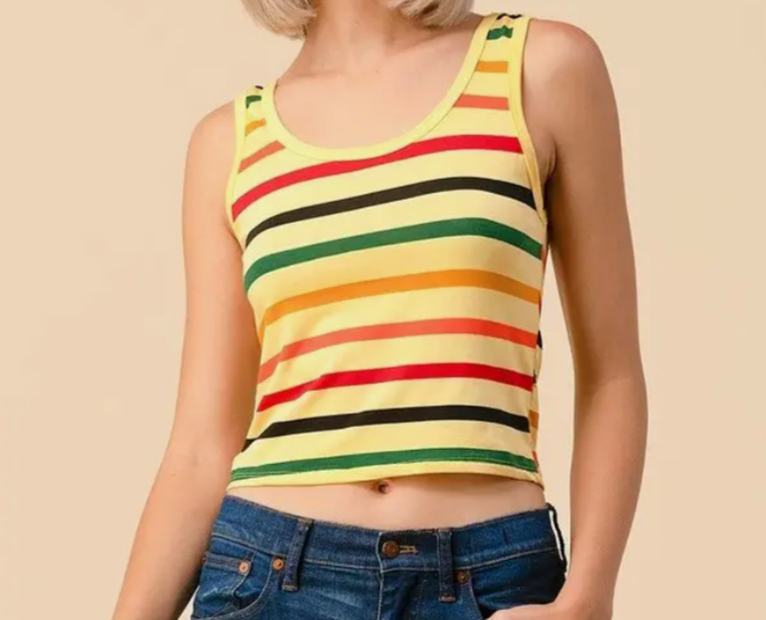 Stripe Tank Top - HalfMoonMusic