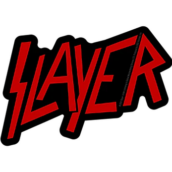 Slayer Red Name Sticker - HalfMoonMusic