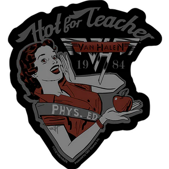 Van Halen Hot for Teacher Sticker - HalfMoonMusic