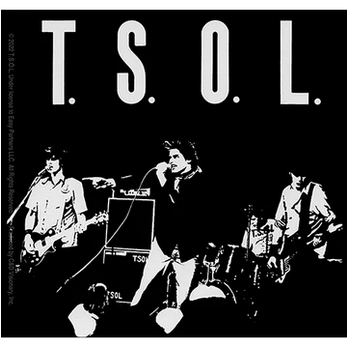 TSOL Black & White EP Sticker - HalfMoonMusic