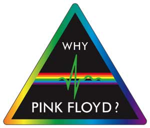Pink Floyd Why Dark Side Triangle Sticker - HalfMoonMusic