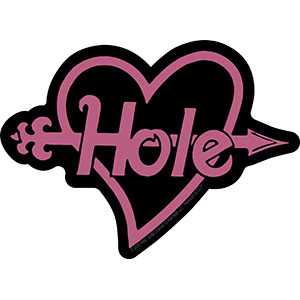 Hole Arrow Heart Sticker - HalfMoonMusic