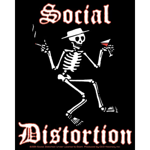 Social Distortion Party Skeleton Sticker - HalfMoonMusic