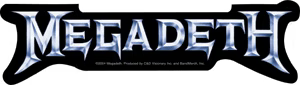 Megadeth Classic Logo Sticker - HalfMoonMusic