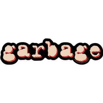 Garbage Red Logo Sticker - HalfMoonMusic
